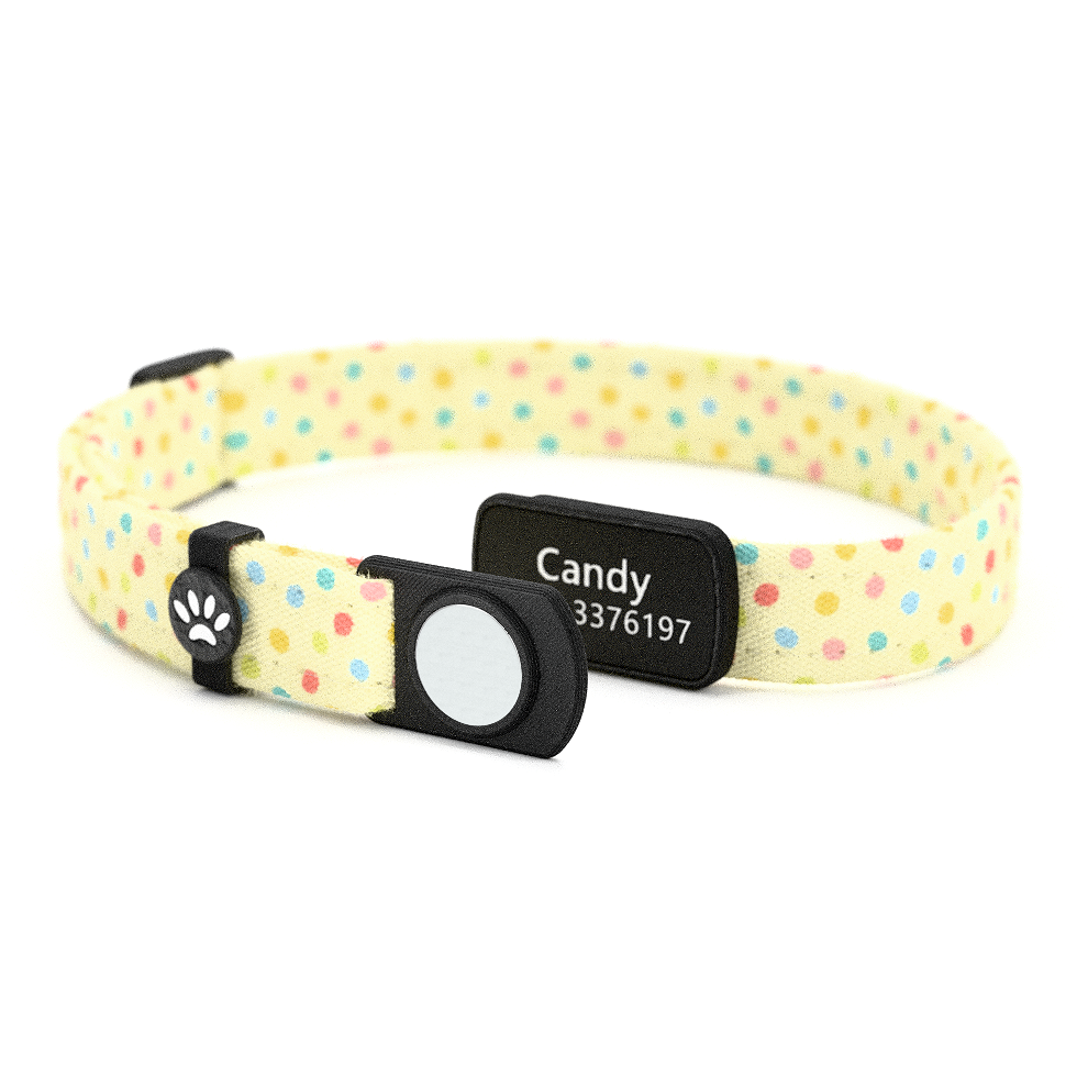 Katzenhalsband "Candy" Bunte Punkte
