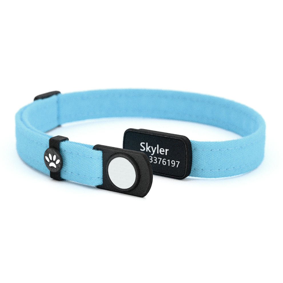 Katzenhalsband "Skyler" Hellblau Uni