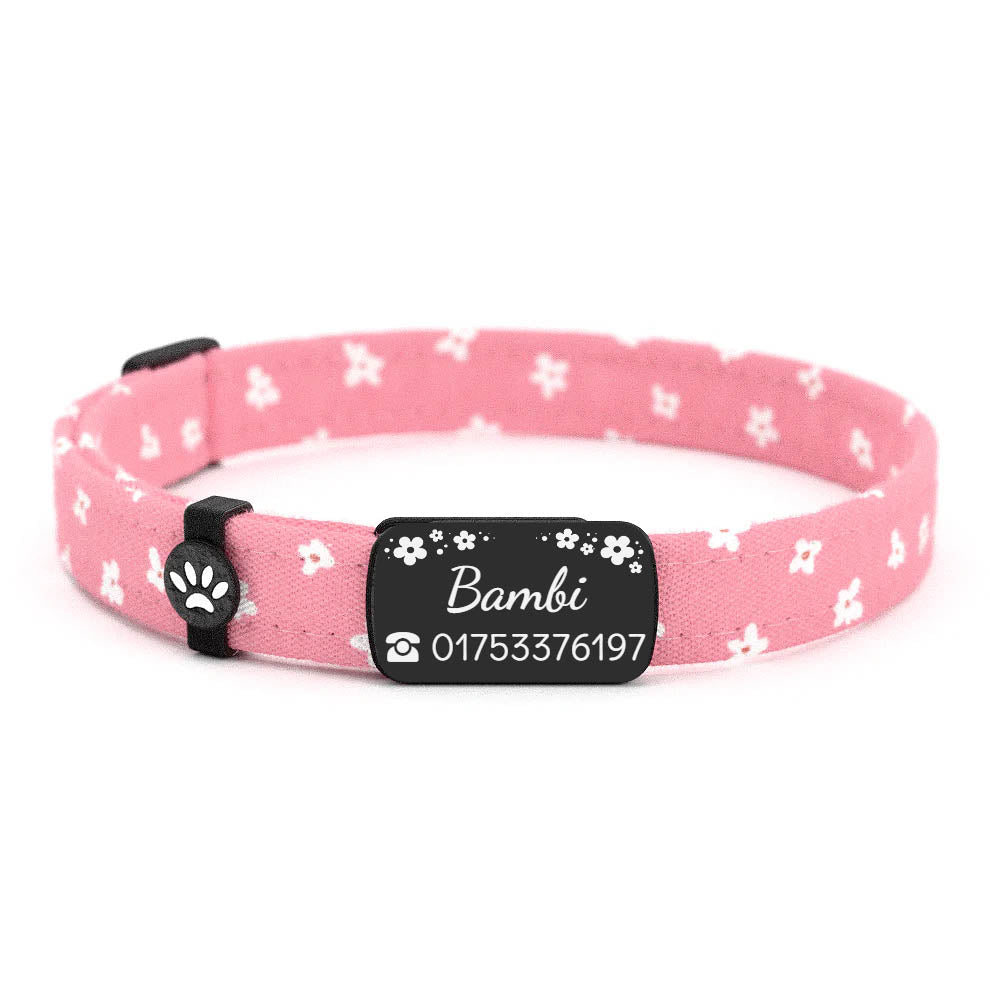 BAMBI Personalisiertes Katzenhalsband mit Magnetverschluss