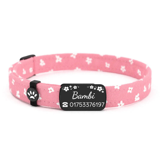 BAMBI Personalisiertes Katzenhalsband mit Magnetverschluss