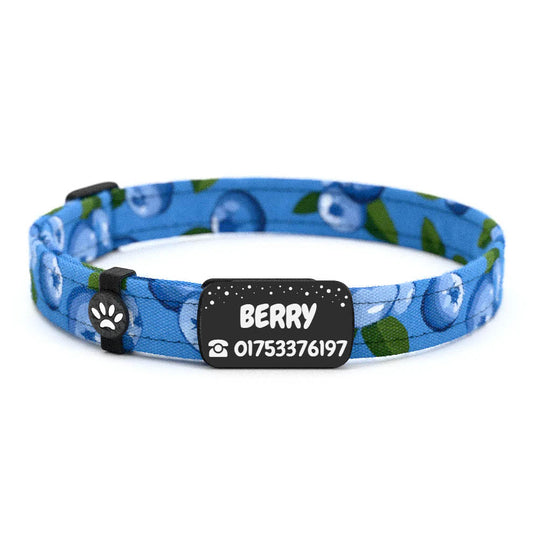 BERRY Personalisiertes Katzenhalsband mit Magnetverschluss