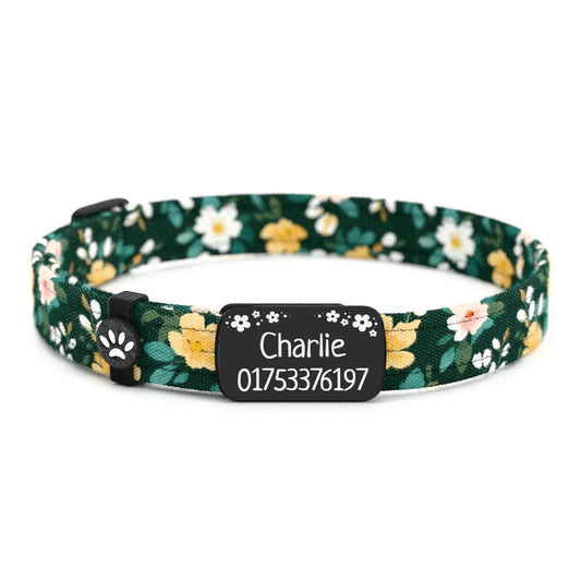 CHARLIE Personalisiertes Katzenhalsband mit Magnetverschluss
