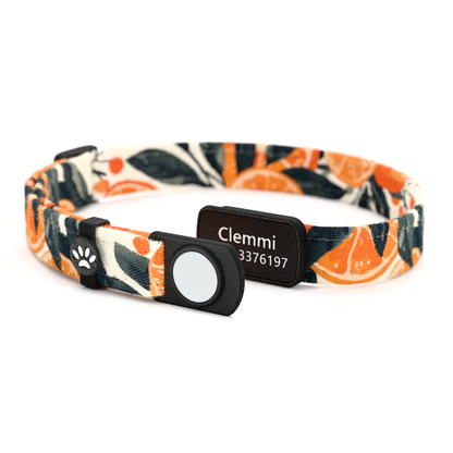 Katzenhalsband "Clemmi" Orangen