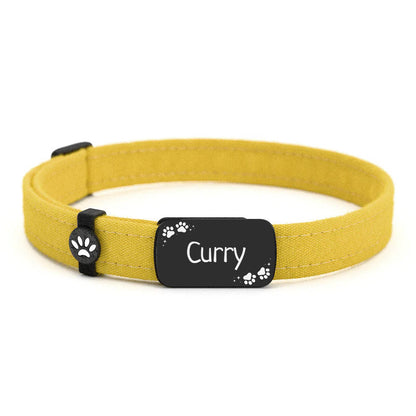 CURRY Personalisiertes Katzenhalsband mit Magnetverschluss
