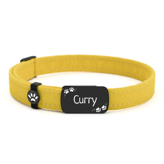 CURRY Personalisiertes Katzenhalsband mit Magnetverschluss