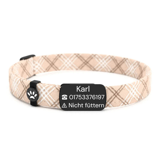 KARL Personalisiertes Katzenhalsband mit Magnetverschluss