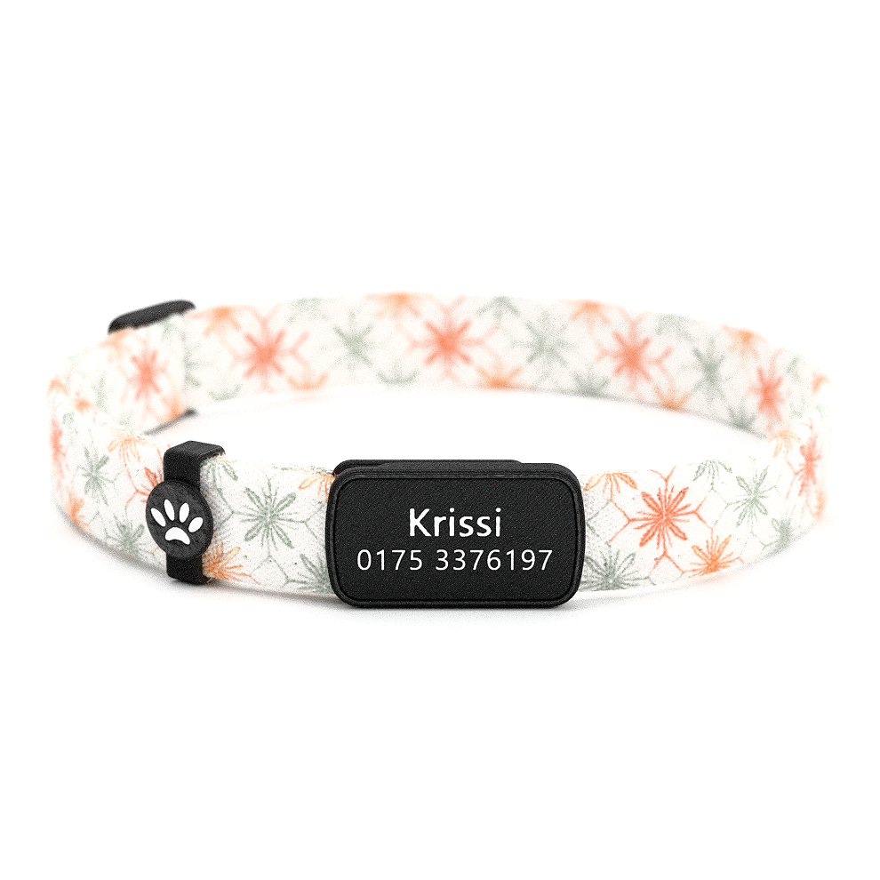 Katzenhalsband "Krissi" Kristalle