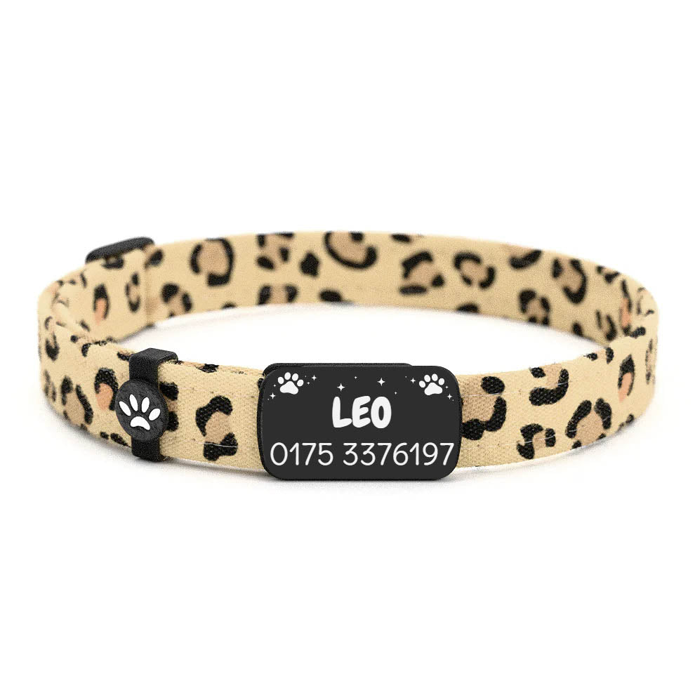 LEO Personalisiertes Katzenhalsband mit Magnetverschluss