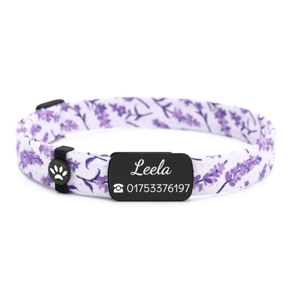 LEELA Personalisiertes Katzenhalsband mit Magnetverschluss