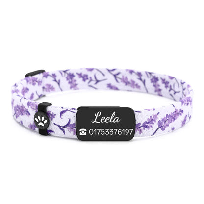 LEELA Personalisiertes Katzenhalsband mit Magnetverschluss