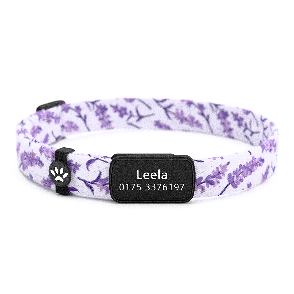 Katzenhalsband "Leela" Lavendel