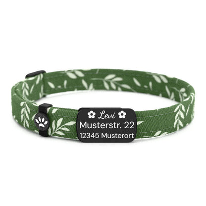 LEVI Personalisiertes Katzenhalsband mit Magnetverschluss