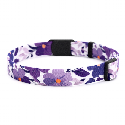Katzenhalsband "Lilly" Lila Blumen