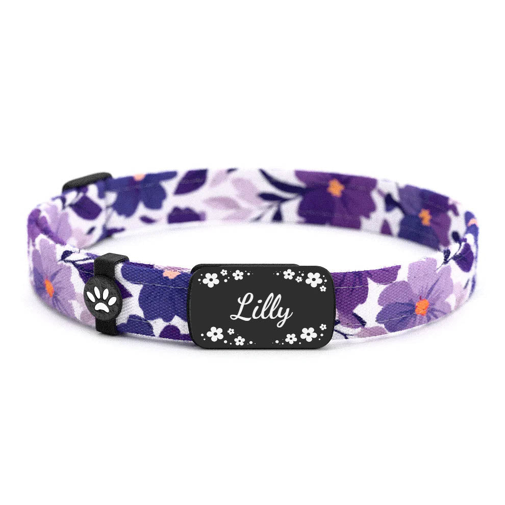 LILLY Personalisiertes Katzenhalsband mit Magnetverschluss