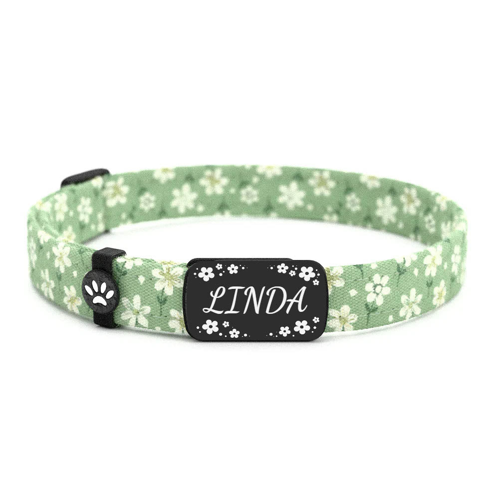LINDA Personalisiertes Katzenhalsband mit Magnetverschluss