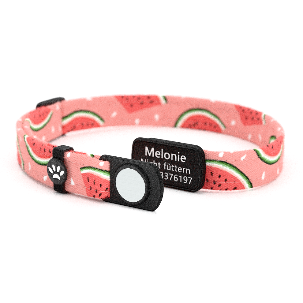 Katzenhalsband "Melonie" Wassermelone