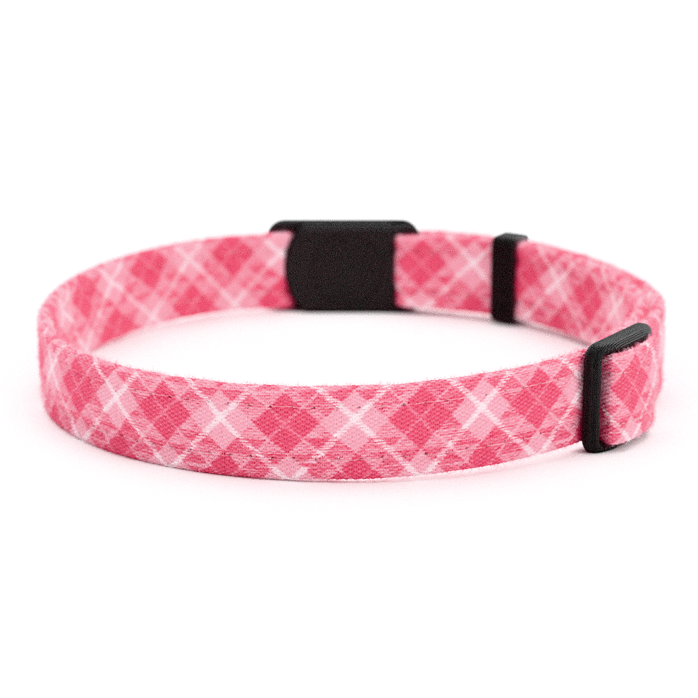 Katzenhalsband "Mimi" Karo Pink