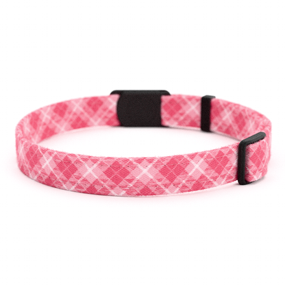 Katzenhalsband "Mimi" Karo Pink