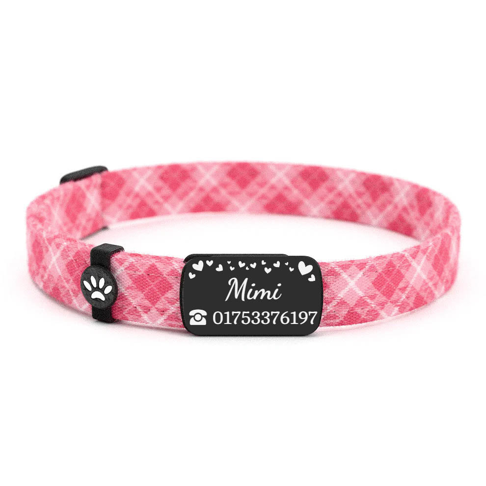 MIMI Personalisiertes Katzenhalsband mit Magnetverschluss