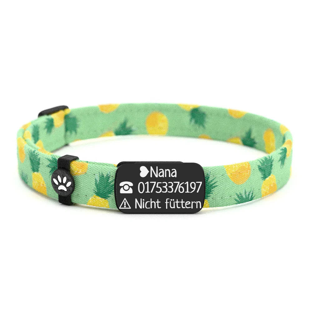 NANA Personalisiertes Katzenhalsband mit Magnetverschluss