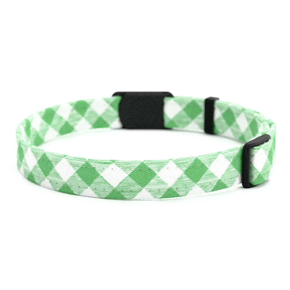 Katzenhalsband "Nick" Karo Grün