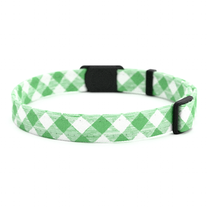 Katzenhalsband "Nick" Karo Grün