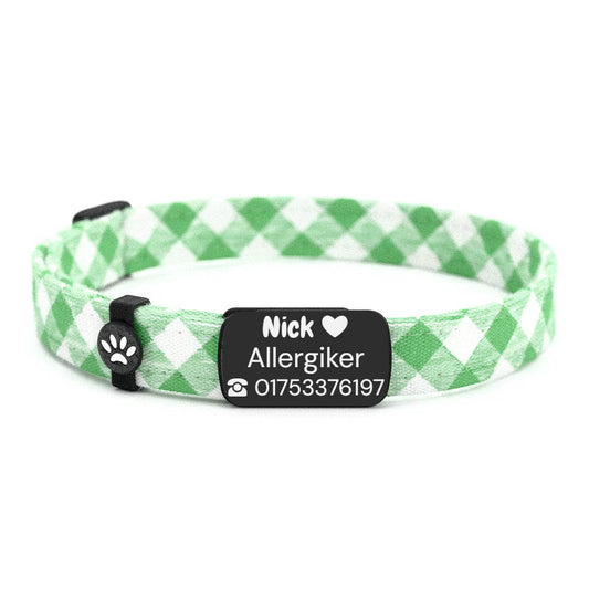 NICK Personalisiertes Katzenhalsband mit Magnetverschluss