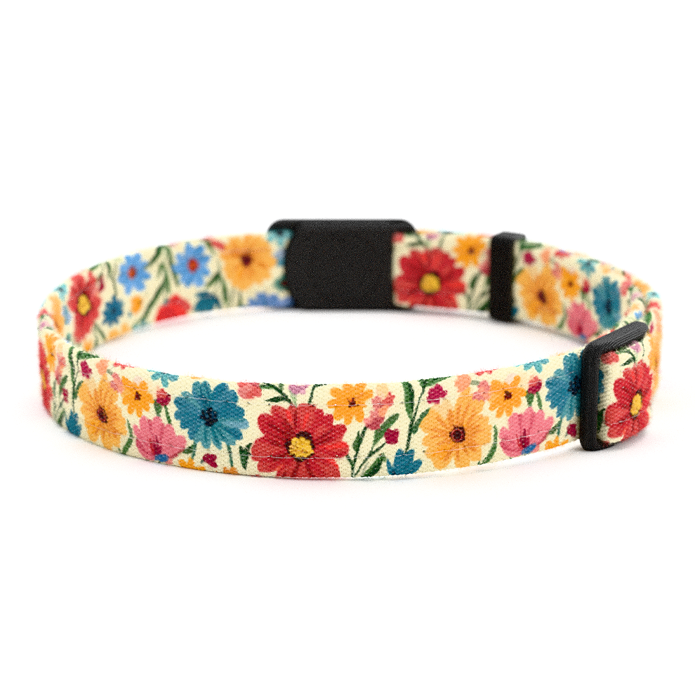 Katzenhalsband "Poppy" Bunte Blumen