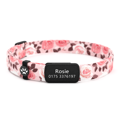 Katzenhalsband "Rosie" Rosa Rosen