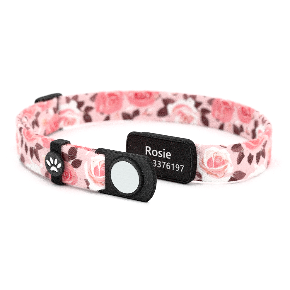 Katzenhalsband "Rosie" Rosa Rosen