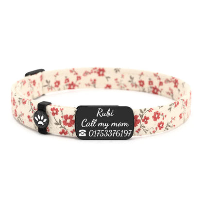 RUBI Personalisiertes Katzenhalsband mit Magnetverschluss