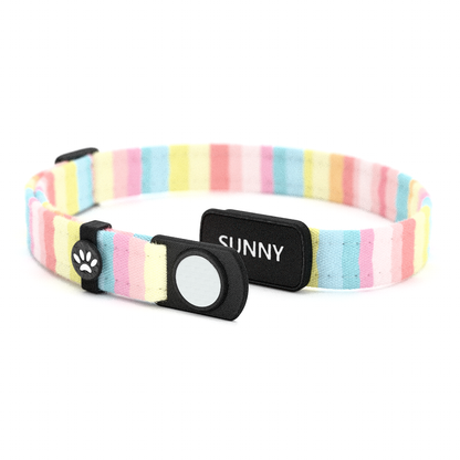 Katzenhalsband "Sunny" Bunte Streifen