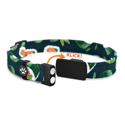 SUSHI Personalisiertes Katzenhalsband mit Magnetverschluss
