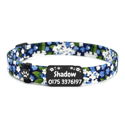SHADOW Personalisiertes Katzenhalsband mit Magnetverschluss