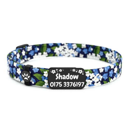SHADOW Personalisiertes Katzenhalsband mit Magnetverschluss