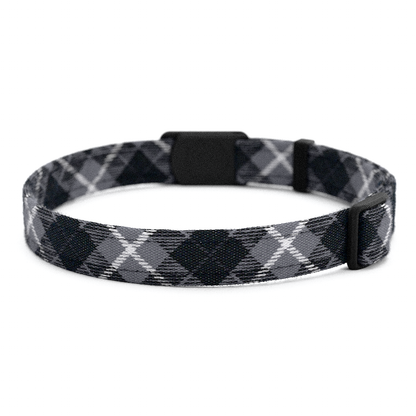 Katzenhalsband "Smokey" Karo Schwarz