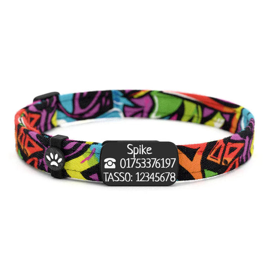 SPIKE Personalisiertes Katzenhalsband mit Magnetverschluss