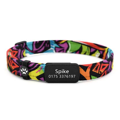 Katzenhalsband "Spike" Graffiti