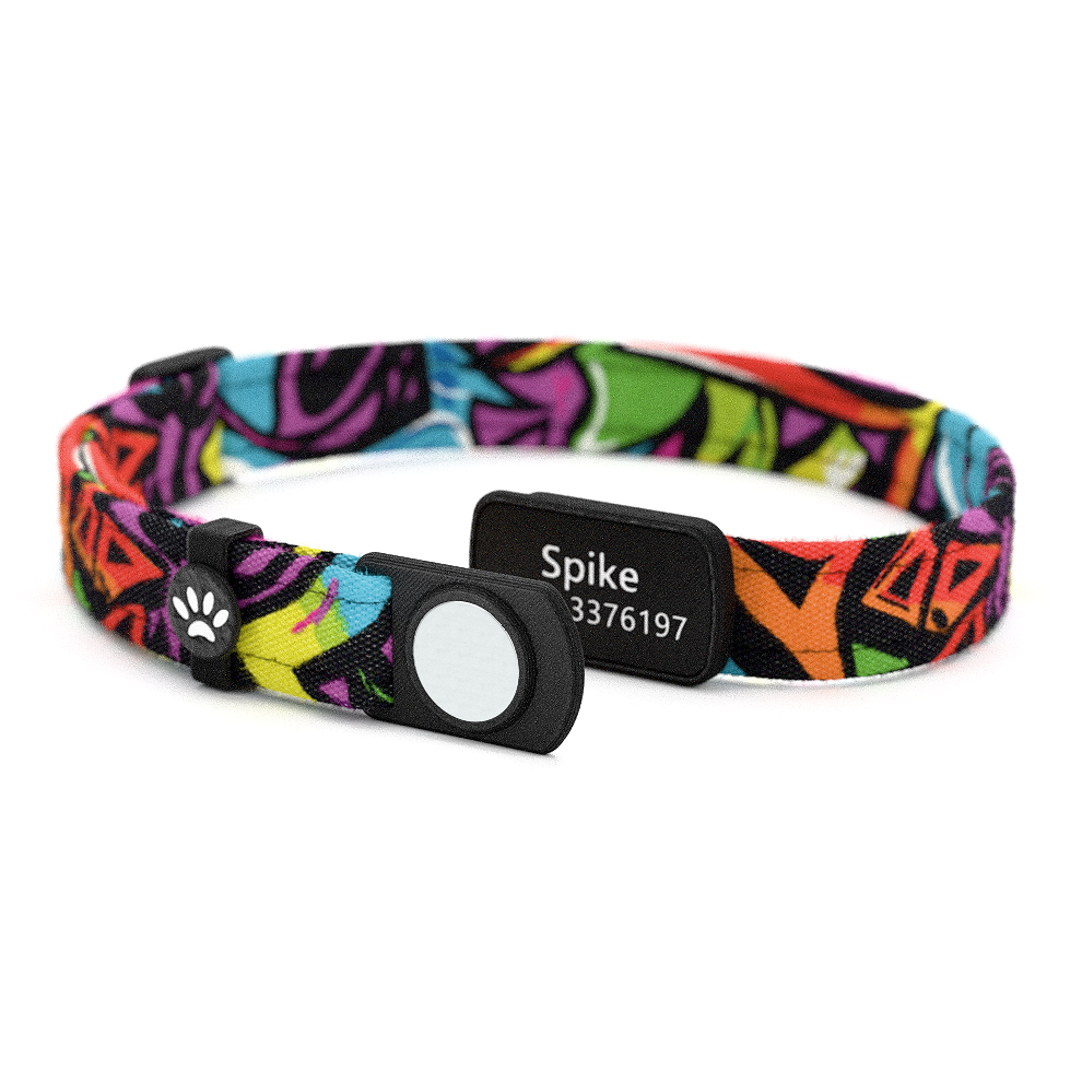 Katzenhalsband "Spike" Graffiti