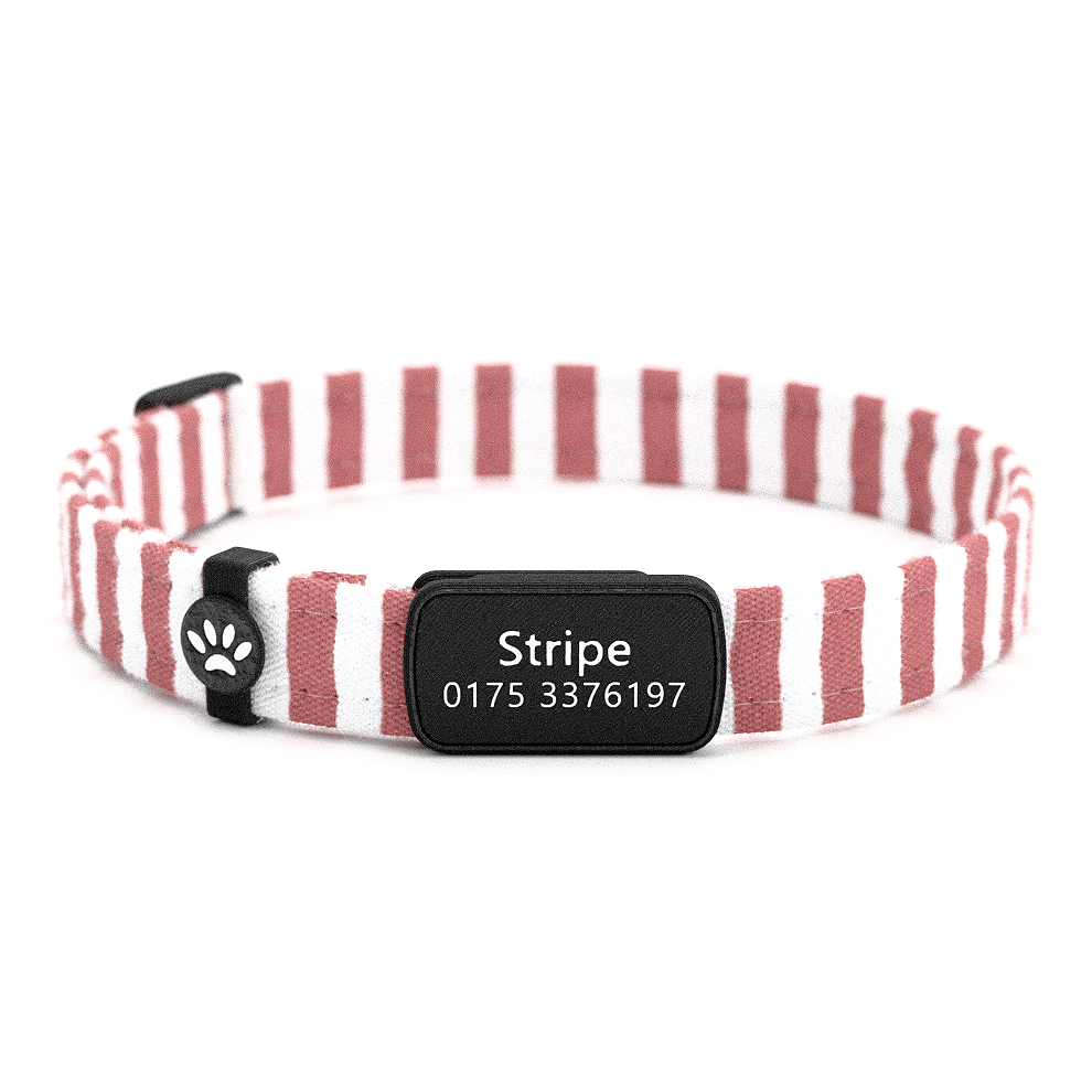 Katzenhalsband "Stripe" Rote Streifen