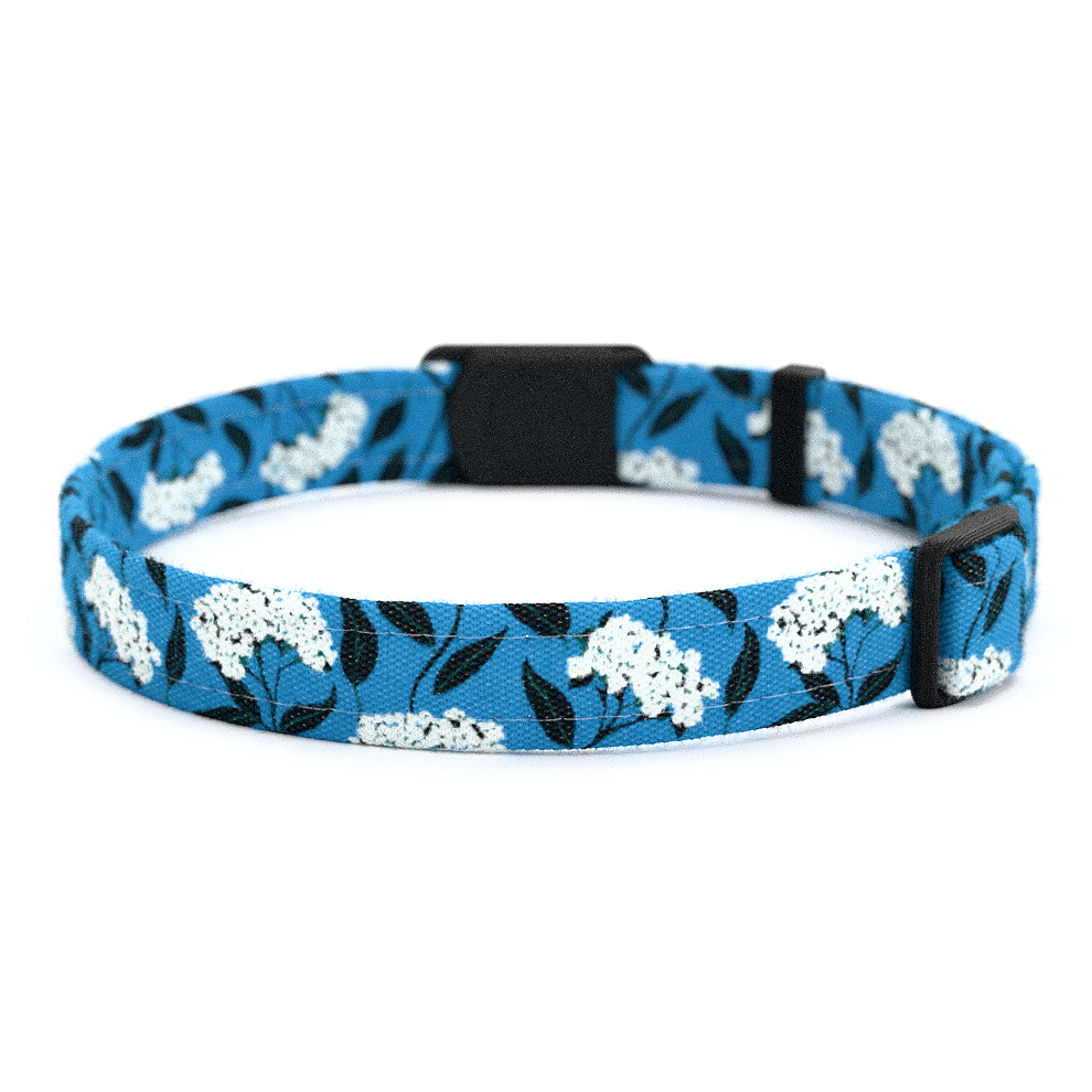 Katzenhalsband "Talia" Blau Flieder