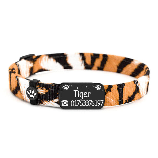 TIGER Personalisiertes Katzenhalsband mit Magnetverschluss
